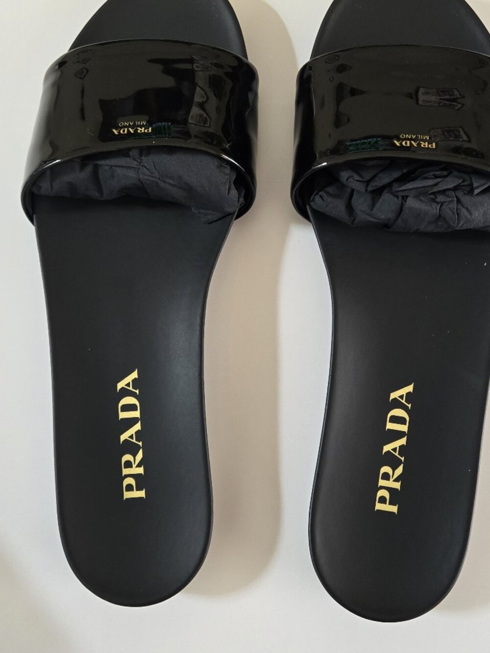 PRADA Black Slides